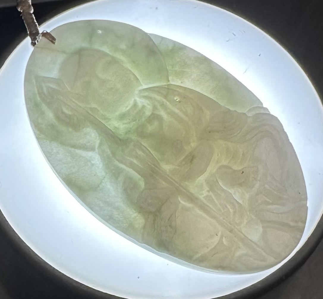 2025.4.23南無地蔵王菩薩曼荼羅梵字　糸魚川最上級青、ラベンダー翡翠