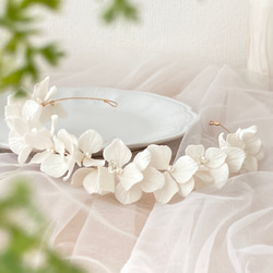 結婚式 紫陽花 カチューシャ ブライダル ウェディング 花嫁 ヘッド