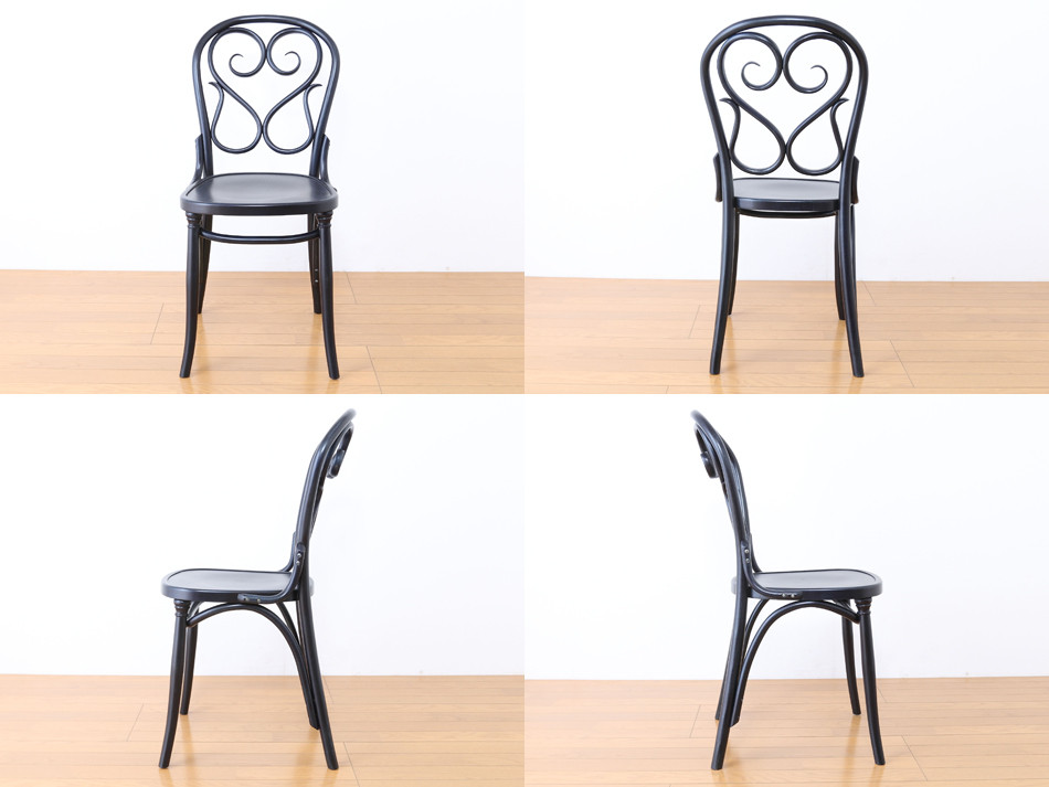 ページドPaged ベントウッドチェア No.4 Cafe DAUM 1849/デニム・ブルー