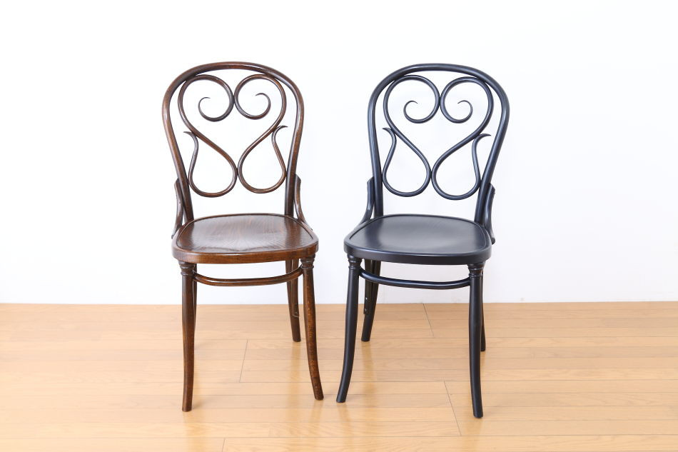 ページドPaged ベントウッドチェア No.4 Cafe DAUM 1849/デニム・ブルー