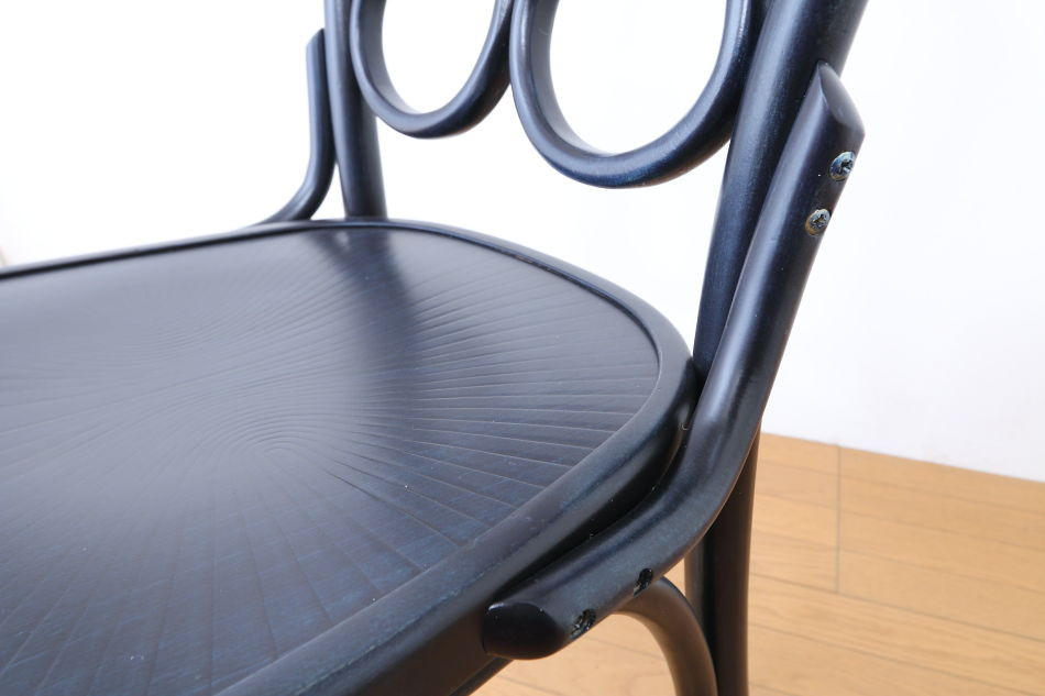 ページドPaged ベントウッドチェア No.4 Cafe DAUM 1849/デニム・ブルー