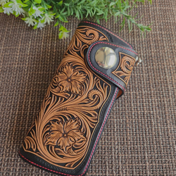 カービングロングウォレット【3】 長財布 Ken Leathercraft 通販