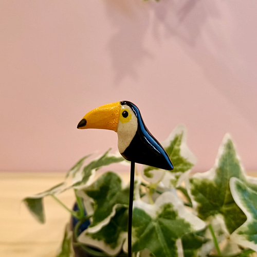 オオハシ】陶器のガーデンピック その他インテリア雑貨 Tokimokimi