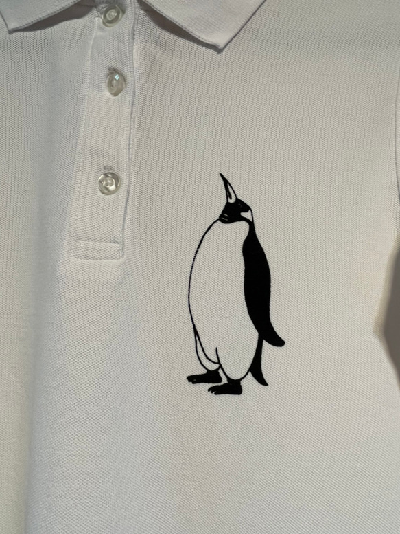 【レディース】 ペンギン 半袖ポロシャツ！肌にやさしい綿100％半袖ポロシャツ 3枚目の画像