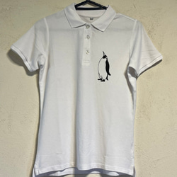 【レディース】 ペンギン 半袖ポロシャツ！肌にやさしい綿100％半袖ポロシャツ 2枚目の画像