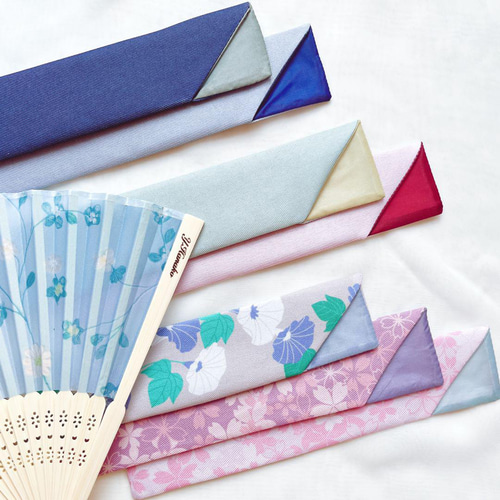 名入れ扇子セット☆金魚柄＆選べるケース】刻印無料・涼しげ