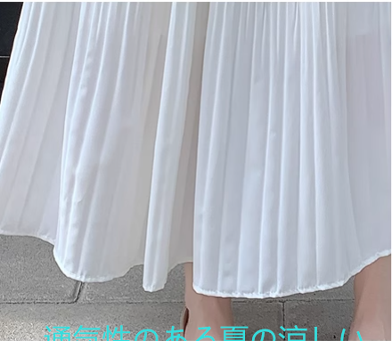 デザインシンセンスのソリッドカラーシフォンプリーツスカート夏の女性のためのスカートハイウエストのスリムなミッドレングスの