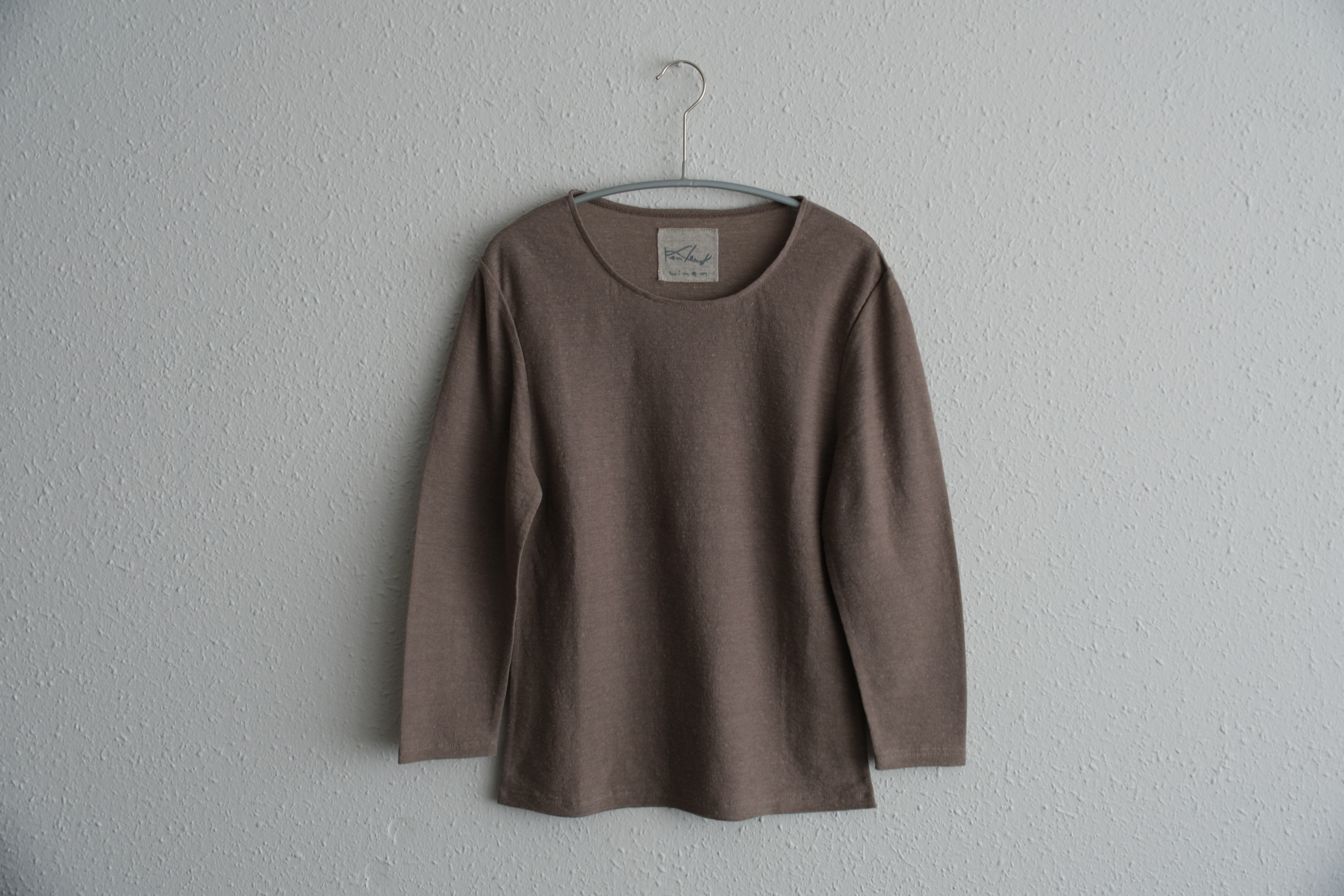 リネンコットンアンダーウェア　7分袖（ローズベージュ）［レディース3サイズ］