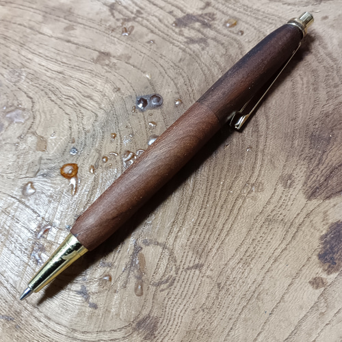 木軸0.5㎜シャーペン/0.7㎜ボールペン 神代桜＆神代欅蜜蝋クリーム