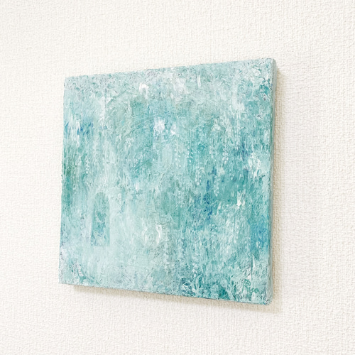 原画 油絵 グリーンゲート 森林のアート 抽象画 S0 グリーン