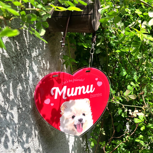 カートネームプレート〈ラブリーstyle〉☆犬猫 うちの子 ペット