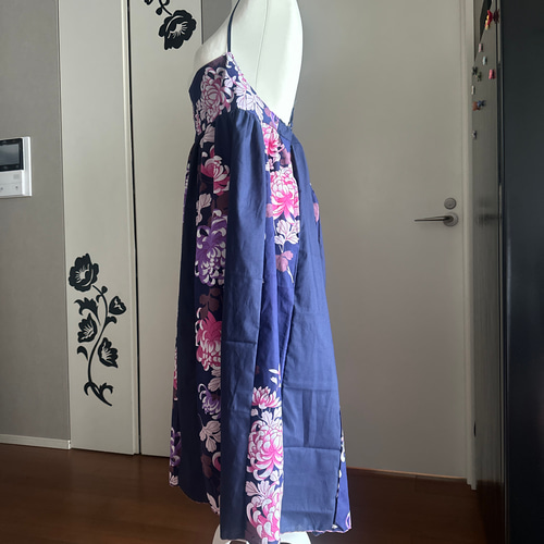 着物リメイク 振袖キャミソールワンピース みさき 着物リメイク 浴衣からキャミソールワンピース 色選べるセミ