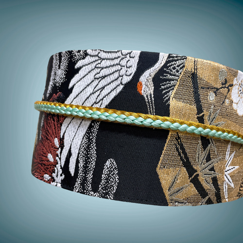ウエスト 55〜75cm ふじにしきmサッシュベルト 帯リメイク 着物