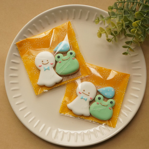 スーパーセール 半額 アイシングクッキー】梅雨ちゃん プチギフト クッキー 菓子
