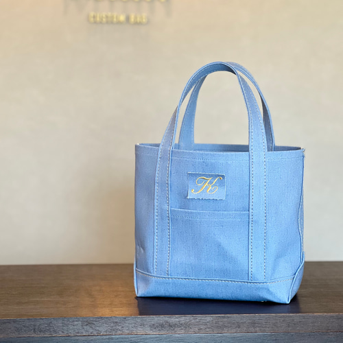 2025春夏新作》爽やかカラーのライトブルーデニムトートS