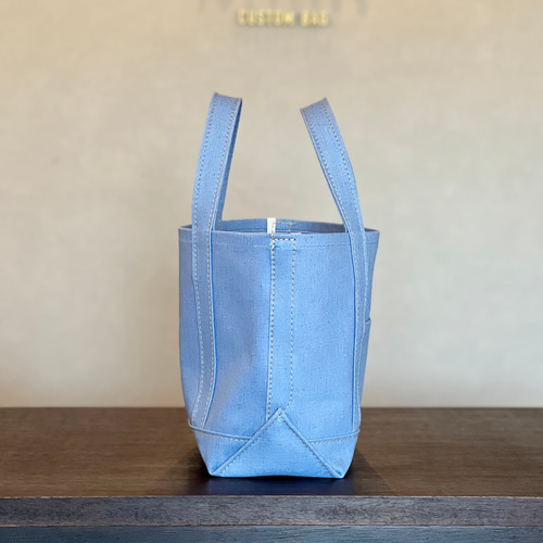 2025春夏新作》爽やかカラーのライトブルーデニムトートS