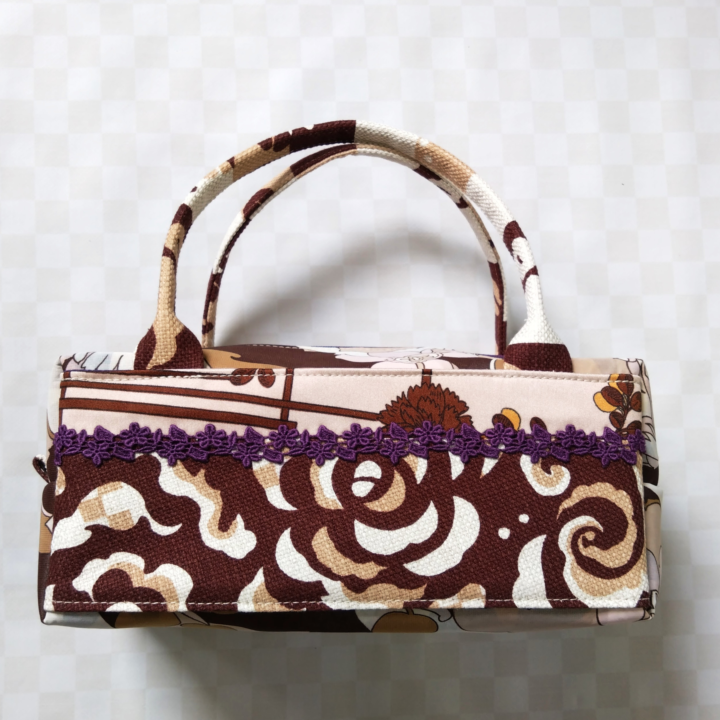 ミニボストン　彩りirodoriコラボ・バラクリヰム珈琲カフェラテ