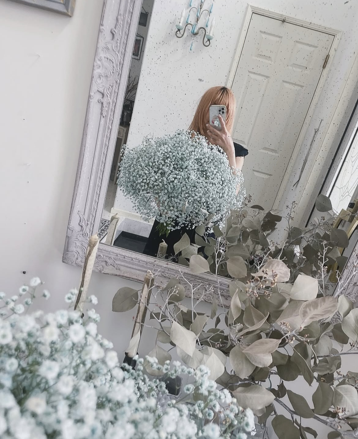 受注製作 お好きなカラーでつくる 大きなかすみ草のブーケ ✩.*˚