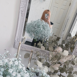 ＊Natural＊ルナリアのホワイトリース＊ドライフラワーリース ルナリアリース - クリスマス リース ホワイトリース 白 ドライ