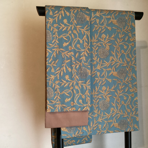 結ばない帯【コルセット巻き用コンポーネント帯】普段着物 木綿着物