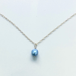 14kgf gold genuine pearl 淡水パール ハート 真珠(フックチェーン