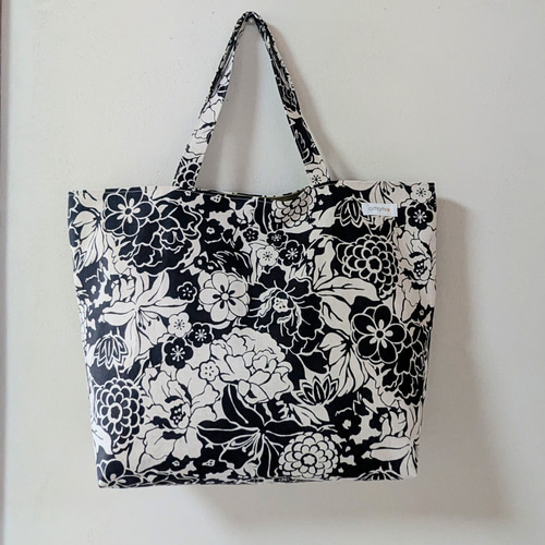 大きい便利なサブバッグ エコバッグ マザーズバッグ トートバッグ 花柄