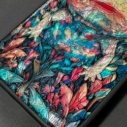 iPhone 17/16 蠑螈圖案，珍珠母貝設計，個性化定制，天然貝殼手機殼，防震保護套，兼容所有型號，型號 068 第3張的照片