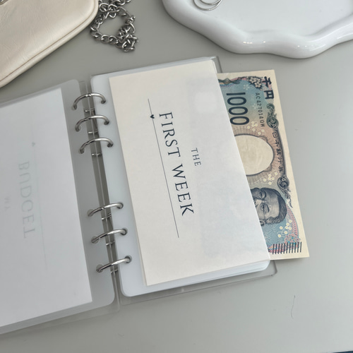 現金振り分け/week＊savingリフィルA6サイズ その他雑貨 yu_saving