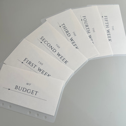 現金振り分け/week＊savingリフィルA6サイズ その他雑貨 yu_saving