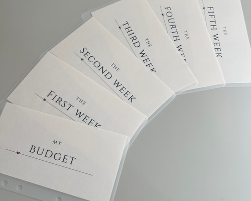 現金振り分け/week＊savingリフィルA6サイズ その他雑貨 yu_saving