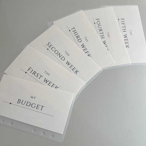 A6リフィル♡1st week savingリフィル 1750円 A6リフィル♡1st week savingリフィル 1750円 A6リフィル No． weekly