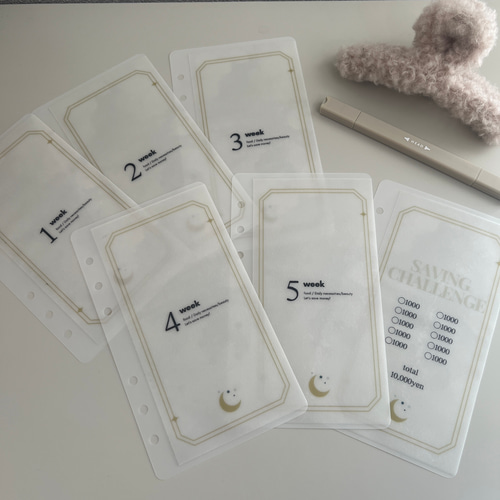 Saving リフィル A6 田中茶々♡ バインダー貯金 Saving リフィル A6