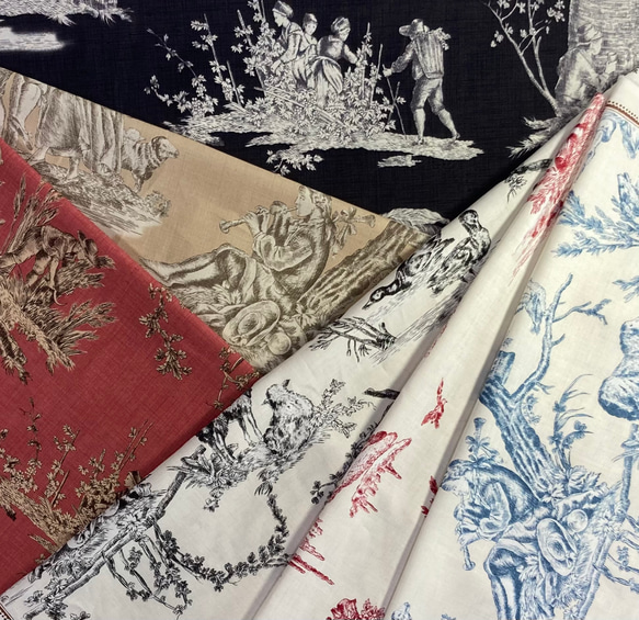 フレンチジェネラル「Rural Jardin Toile 6枚セット」moda 生地