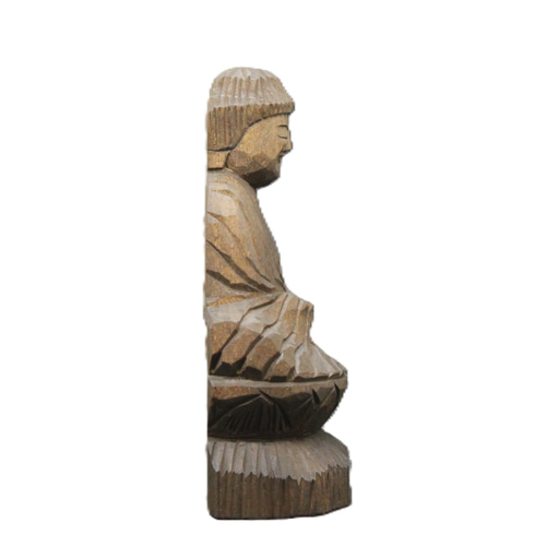 阿弥陀如来坐像(15cm an4723)仏像 円空仏 摸刻 木彫 彫刻 円空
