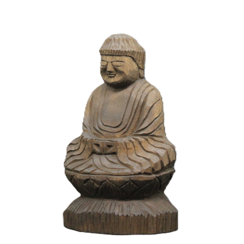 受注製作：阿弥陀如来坐像(15cm)仏像 円空仏 摸刻 木彫（納期14日） 受注製作：阿弥陀如来坐像(15cm) 仏像 円空仏 摸刻 木彫【納期10