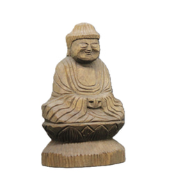 龍頭観音菩薩(14cm rz6220)仏像 円空仏 摸刻 木彫 彫刻 円空工房
