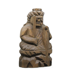 仏像 円空仏 木端仏3体（10/15/8cm 無着色 kp3320） 彫刻 円空工房