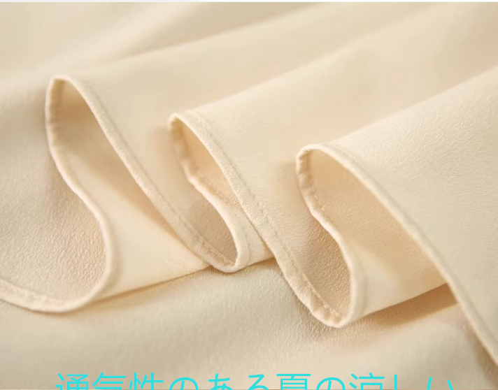 2025サマーシルクスカート女性プリーツスカートビッグヘムスカート気質ミディアムレングスフェアリースカート