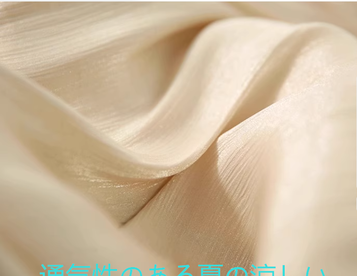 2025サマーシルクスカート女性プリーツスカートビッグヘムスカート気質ミディアムレングスフェアリースカート