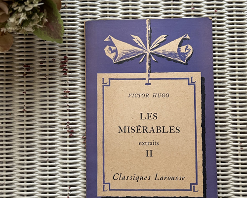 フランスアンティーク Classiques Larousse パープルカラーの本