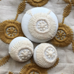 レア＊wolf＆flower、オオカミさんブローチ〇ミナペルホネン ブローチ