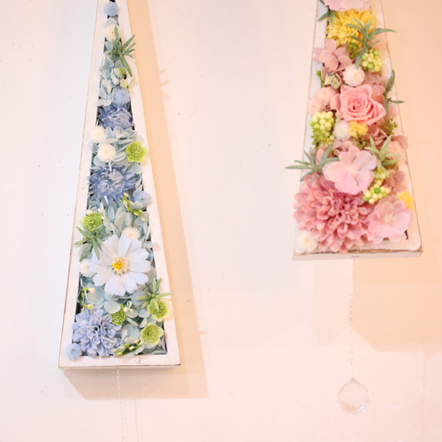 三角バトン＊水色（プリザーブドフラワー） プリザーブドフラワー 心花