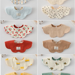 選べるデザイン⭐︎女の子2点セット出産祝い⸜❤︎⸝‍リバーシブルスタイ/プチギフトかわいい/おしゃれ/ 6枚目の画像