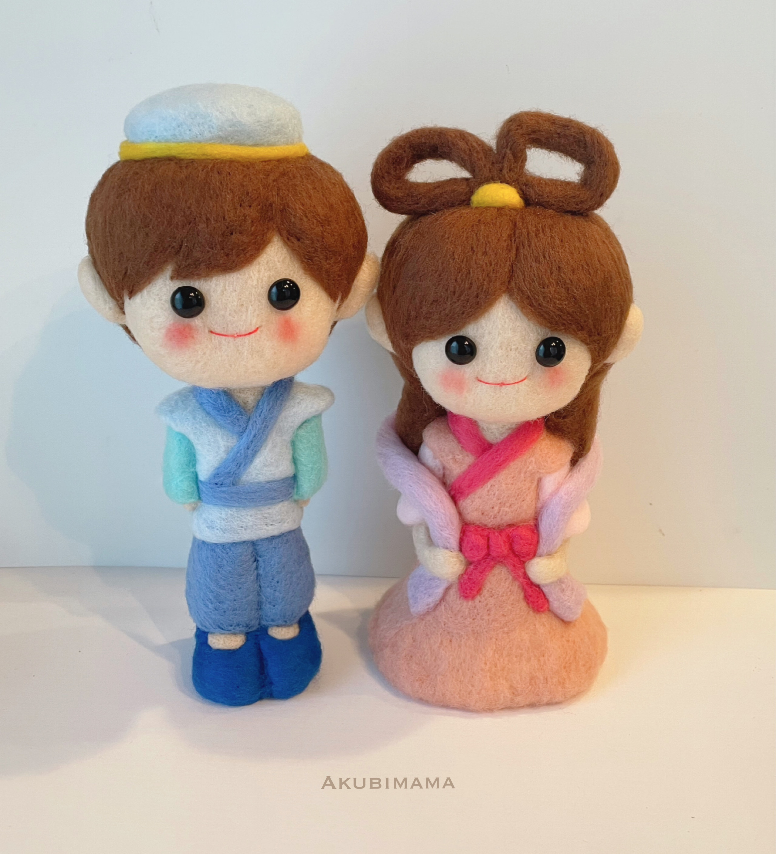 【受注製作】織姫と彦星のお人形　大サイズ