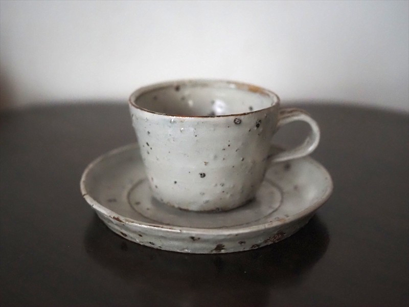 粉引カップセット（灰白）B