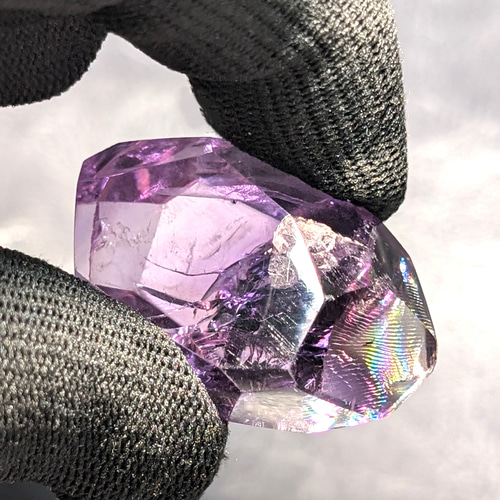 アメトリン ポイントカット原石 商売繁盛をもたらします 虹が出