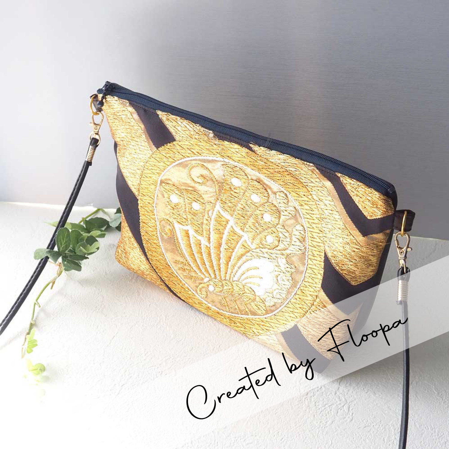 西陣織】金糸刺繍が美しいクラッチバッグ｜豪華な和柄×モダン