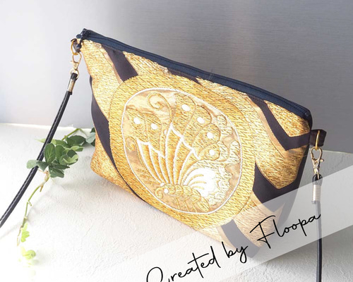 西陣織】金糸刺繍が美しいクラッチバッグ｜豪華な和柄×モダン