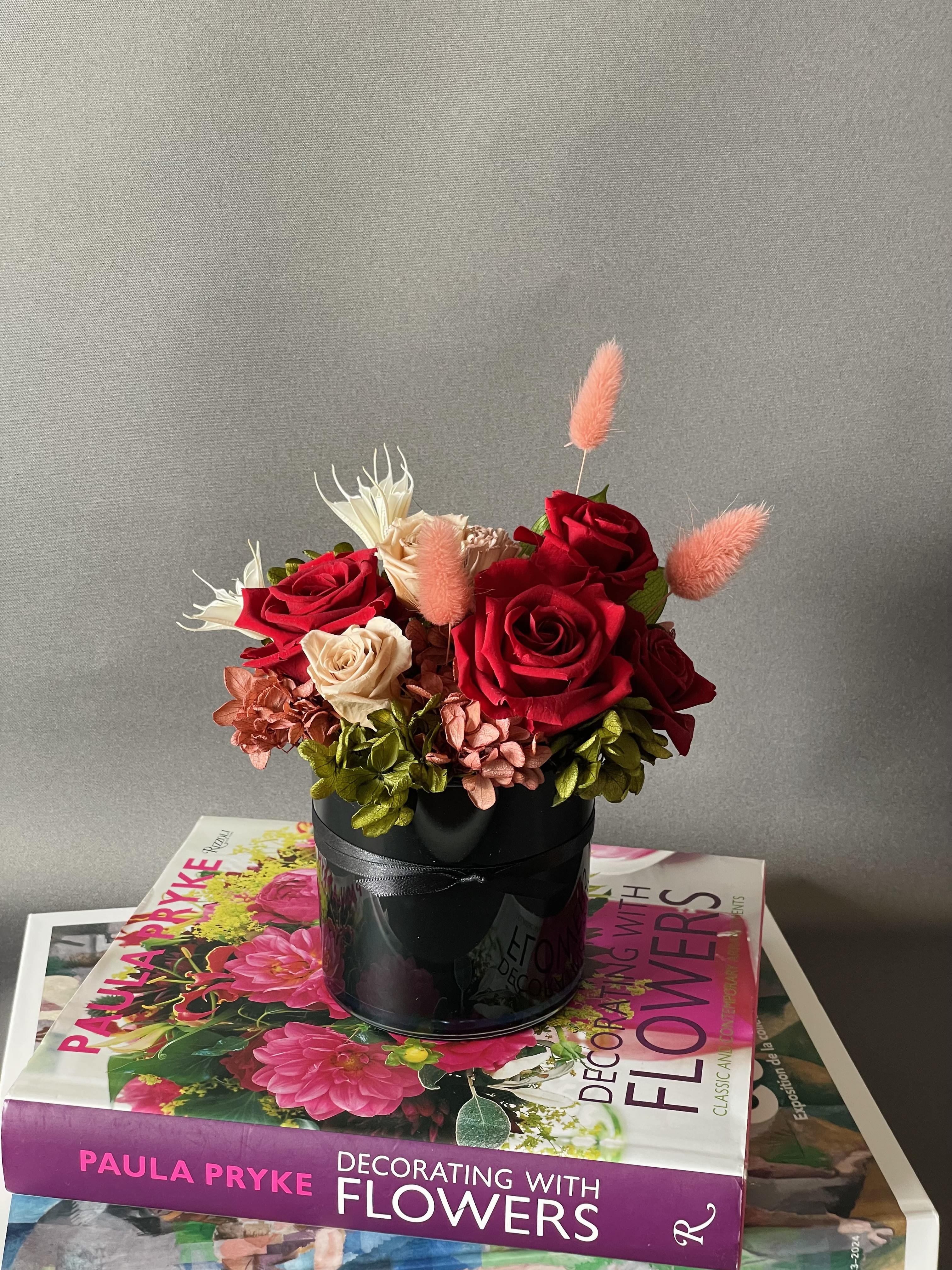 プリザーブドフラワー(赤ーM)