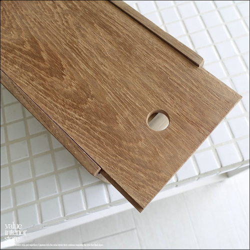 オールドチーク無垢材 ティッシュケースHolz ティッシュボックス 木製